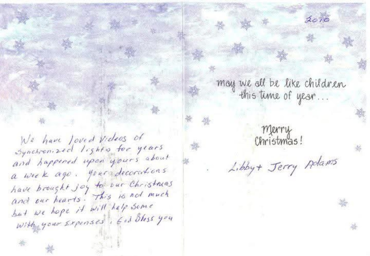 Christmas card that inspired the display's name