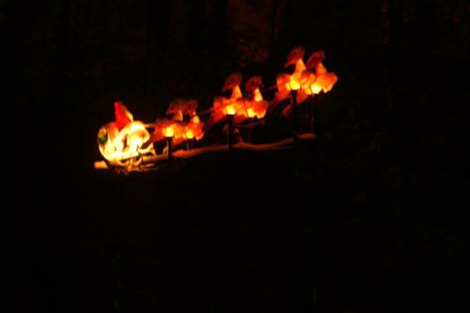 Santa and sleigh display